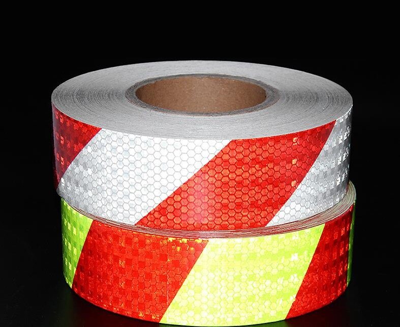 5cm*45m Twill Traffic Safety Reflective Warning Tape Road Sign Protective Self-adhesive Sticker