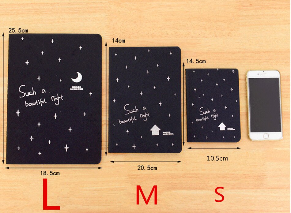 28 Sheets A4 A5 A6 Sketchbook Diary Drawing Painting Graffiti BlackPaper Ketch Book Notebook School Supplies: S