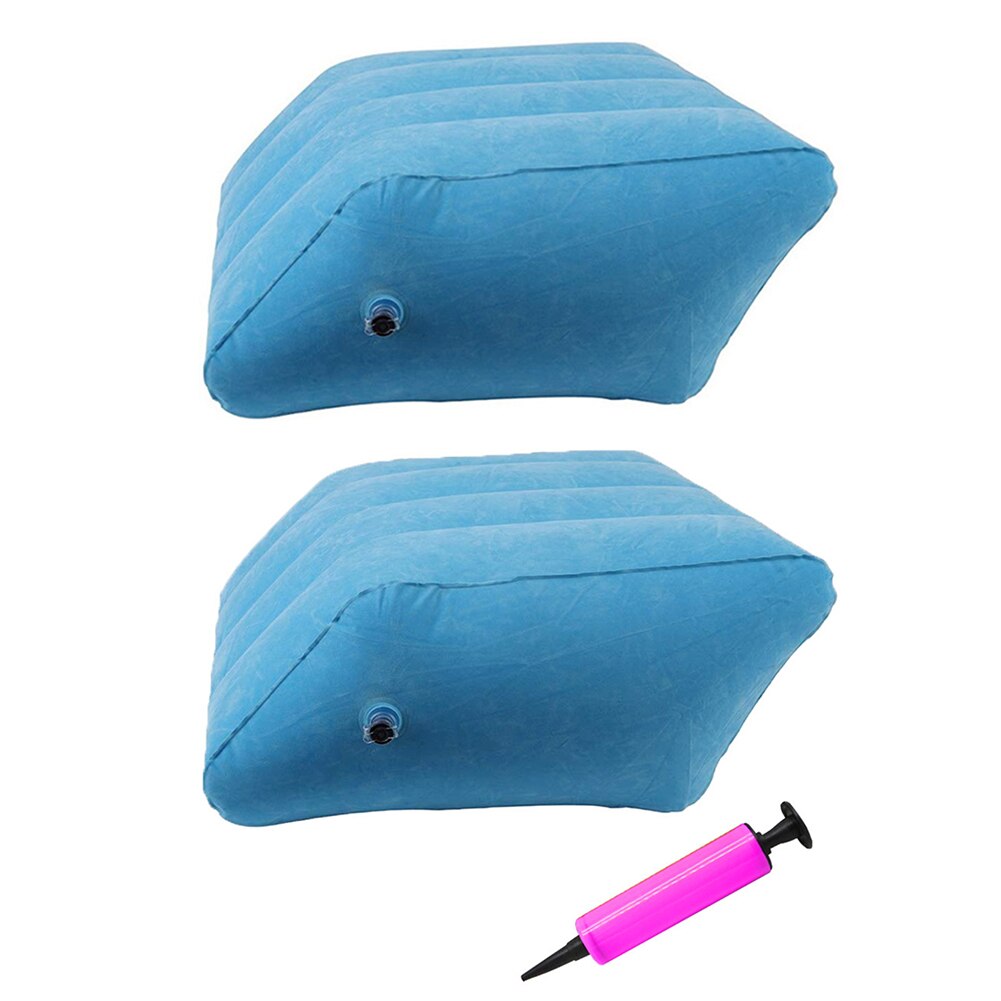 1 stk oppustelig elevation wedge memory skum ben fodforhøjer pude støtte pude massage støtte krop pude til gravide