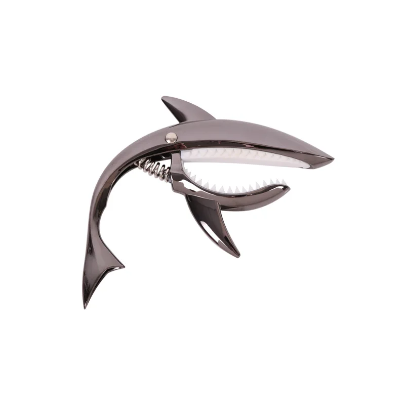 Capodastre de guitare requin en métal, alliage de Zinc de , Clip à changement rapide, pont de guitare basse, accessoires d'instruments à cordes