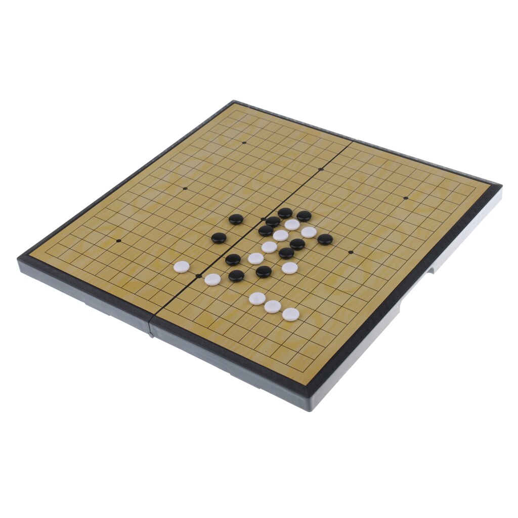 MagiDeal Kids Go Game Portable Fold Go Game Chess Board Weiqi