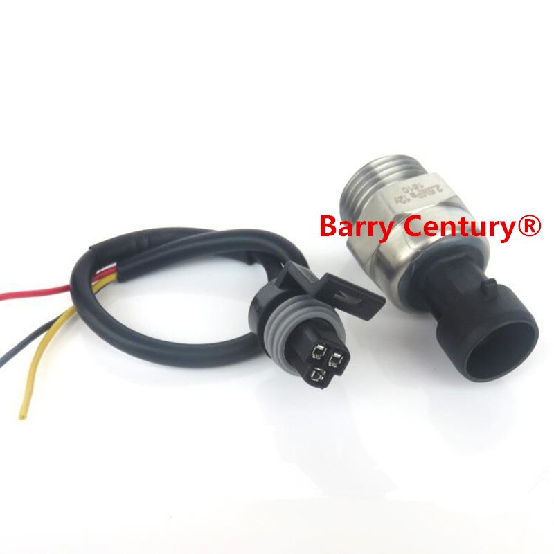 Pressure transmitter Water pressure sensor 0-2.5mpa DC12V air pressure oil pressure sensor G1/2