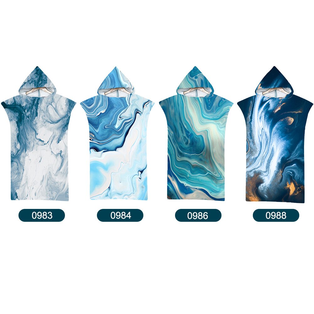 Microfiber Fabric Adult Bath Towels Beach Bathrobe Cloaks Hooded Swimming Pool Gym Fitness Bathing Wrap Towels