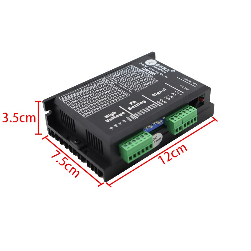 DM556 Stepper Motor Controller Original 2-phase Digital Stepper Motor Driver 18-48 VDC 2.1A to 5.6A For Leadshine NEMA23 NEMA34