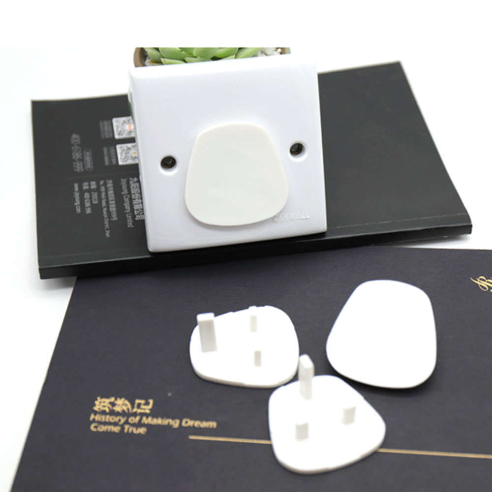 10pcs UK Plug Power Tomada Elétrica Guarda da Segurança Do Bebê Proteção Anti Choque Elétrico Plugues Protetor Tampa Rotate