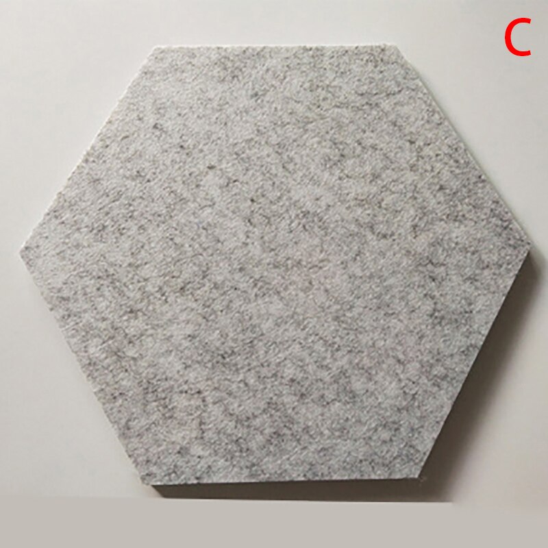 Hexagon Pad Cork Board/Pin Board 1 Pc Colorful Wall Tiles Memo Felt Board For Wall Stickers Home Decors: C