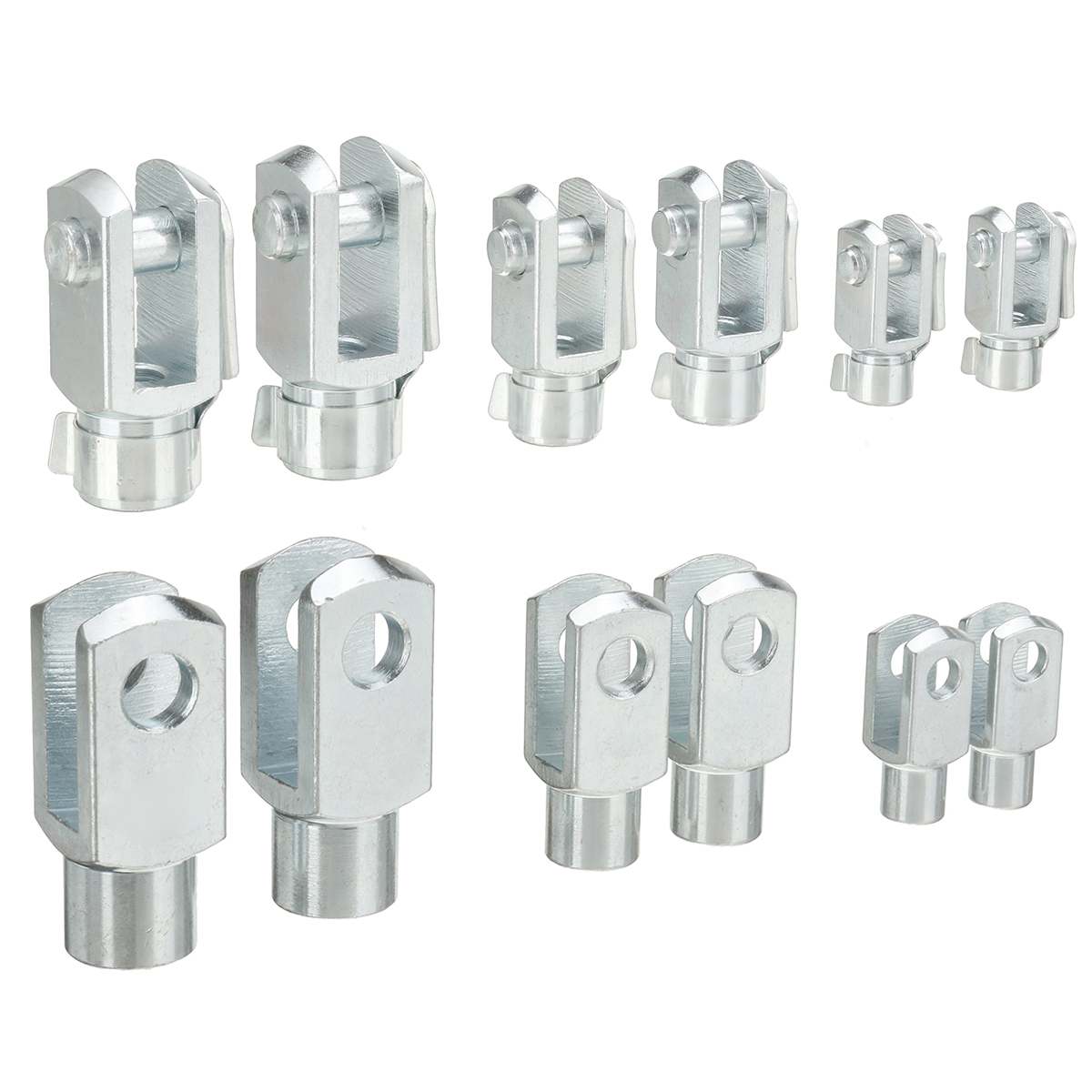 2Pcs M6 M8 M10 Universal Silver M6 M8 Boot Bonnet Kofferbak Gas Strut End Fitting Pin Kogelgewricht Klep lente Houders