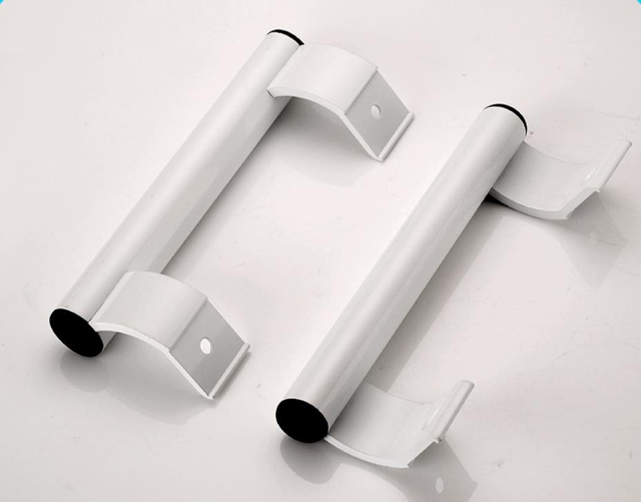 Balcony sliding door handle Aluminum Alloy Push and Pull Door handle plastic steel door and window handler: 1pcs white