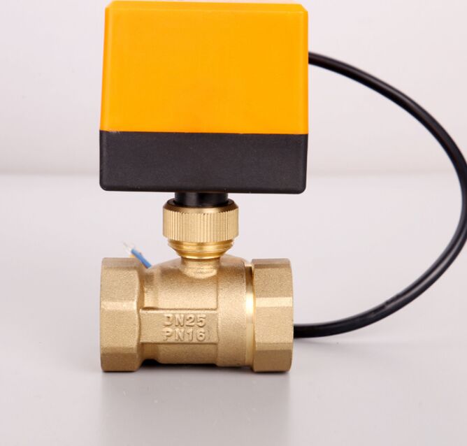AC220V/24V G1-1/2&quot; BSPP DN40 Brass 2 Way Motorized Ball Valve Electrical Actuator Valve