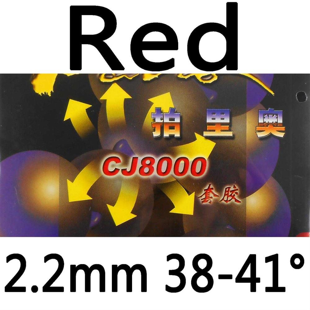 Original Palio CJ8000 pips-in table tennis / pingpong rubber with sponge (H38-41): Red 2.2mm H38-41