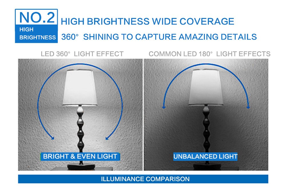 Bombillas LED de alto brillo para fotografía, Base E27, luz amarilla blanca para Softbox fotográfica para estudio de vídeo y fotografía