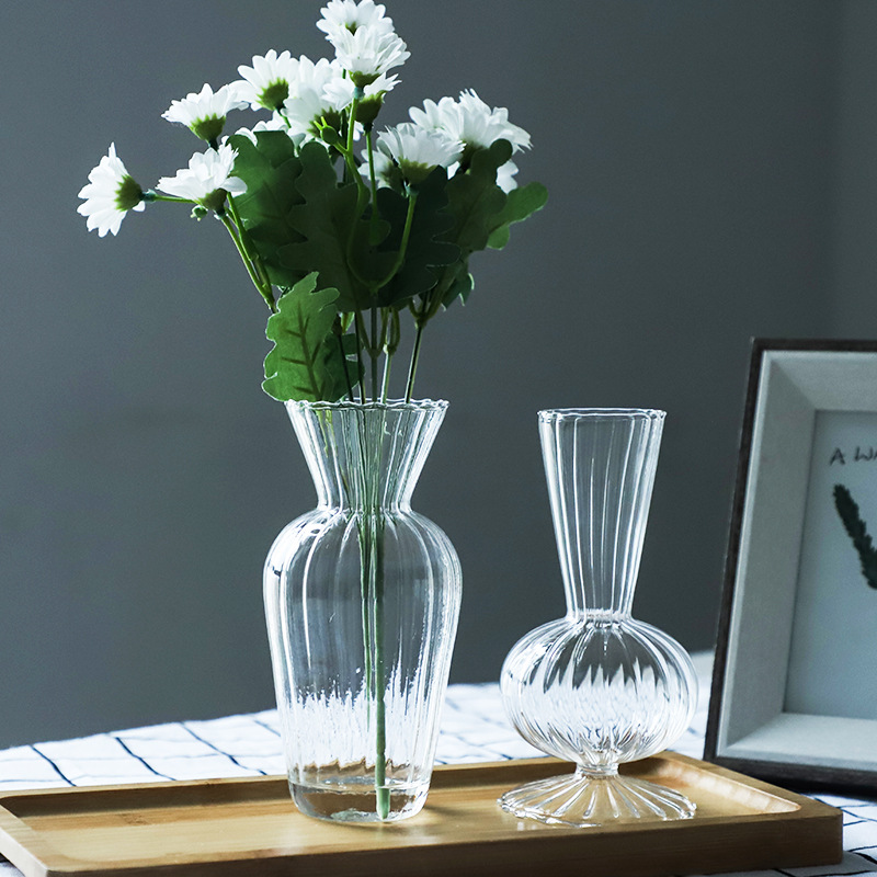 Ins Blumen flasche transparente Vase Hydro ponik Vase Blumen glasflasche für Blumen Desktop Glas dekoration beschwören