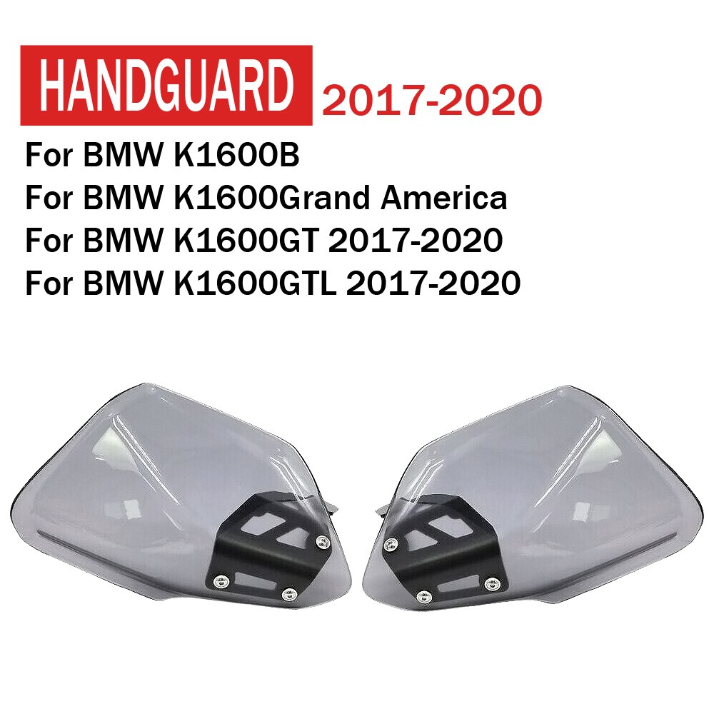 Protège-mains de moto, protecteur de guidon pour BMW K1600B K1600GT K1600GTL K1600Grand America: Dark Grey 17-20
