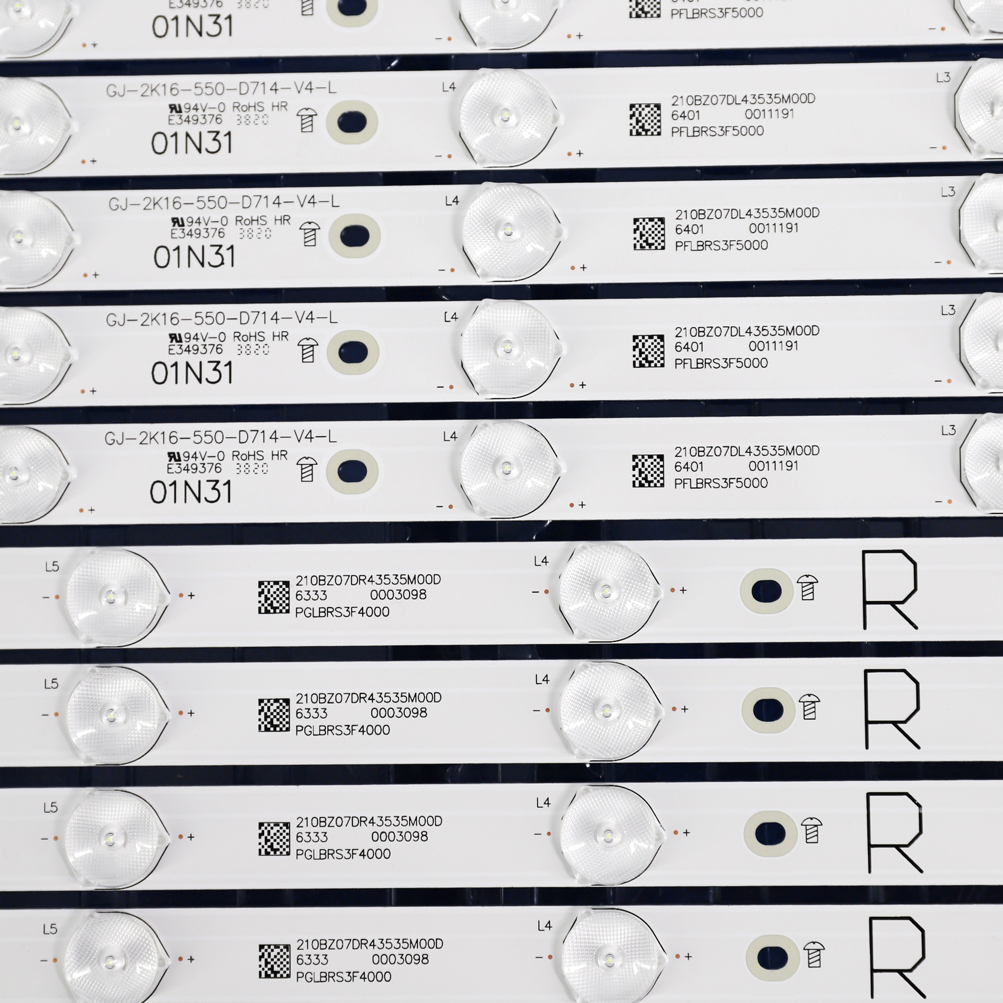 Led strip til 55 pff 5701 55 pus 6501 lb55072 55 pus 6561 55 pus 6581 55 pus 6101 55 puh 6101 55 pus 6401 55 pus 7272 gj-2 k 16-550-d714-v4- l r