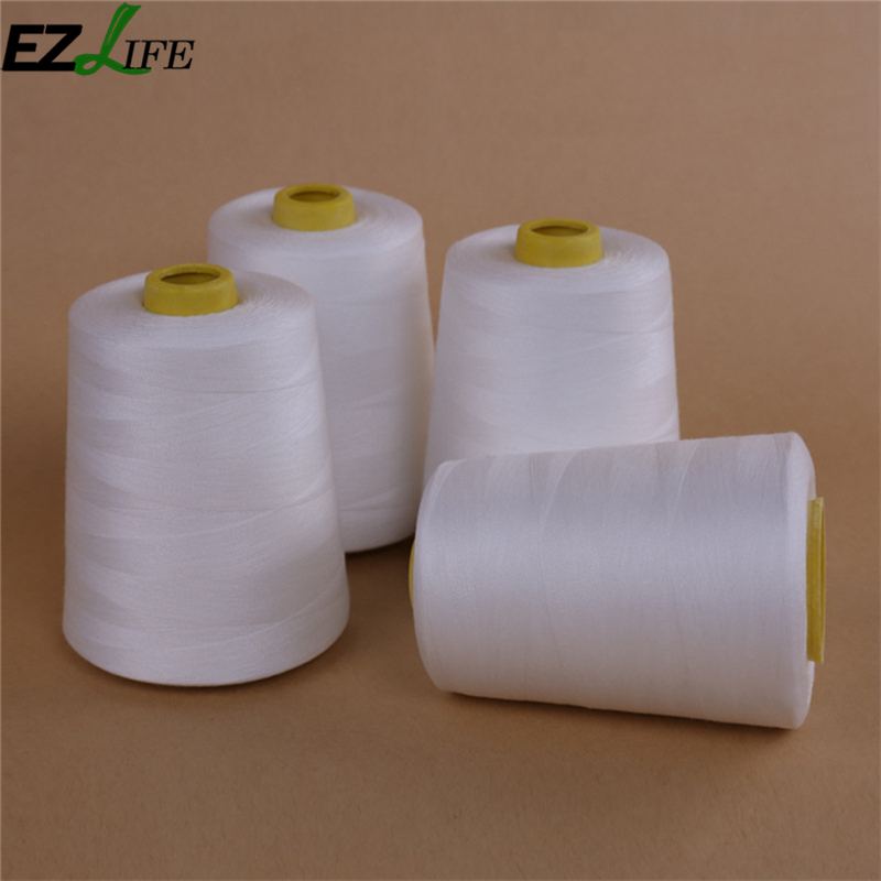 1 Uds hilo De coser Blanco/Negro hilo De coser De poliéster Para máquina De coser Hilos De Bordar Para Maquina De COSER hilo #519