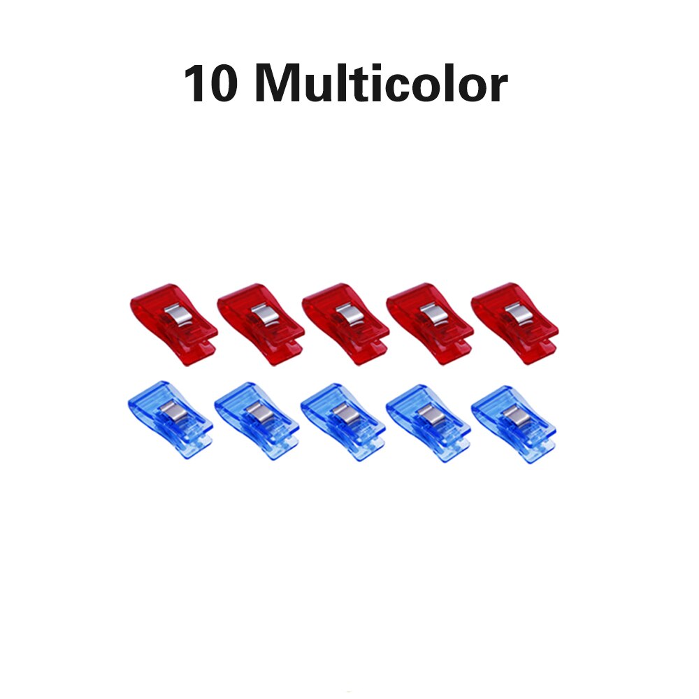 50/20/10Pcs Multicolor Kledingstuk Clip Patchwork Naaien Clip Plastic Klemmen Quilten Crafting Haken Breien Veiligheid Clip: 10pcs Mixed Color