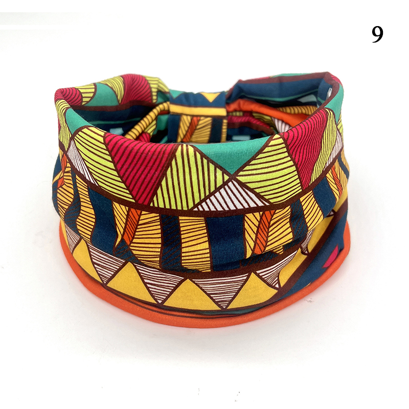 Turbantes bohemios con nudo para mujer, banda elástica para el pelo, diademas anchas, accesorios para el cabello, Vintage, Yoga: Verde