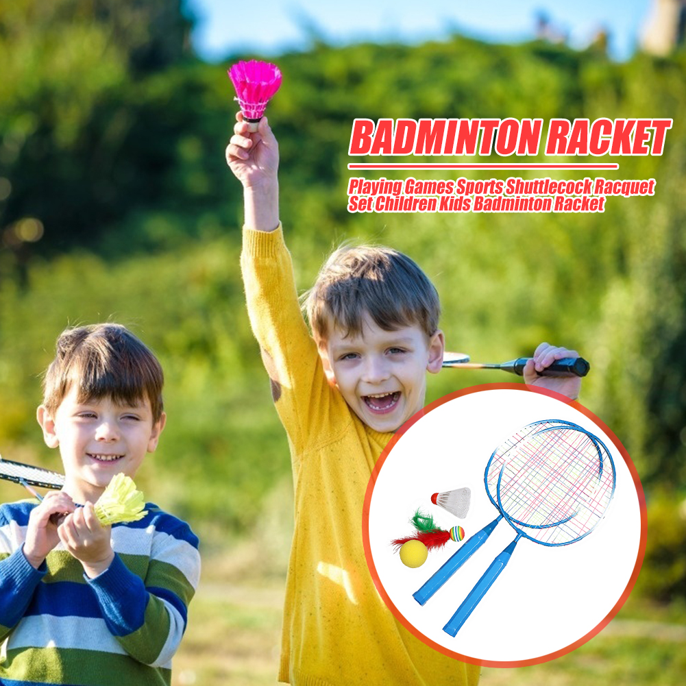 Professionale Racchette Da badminton impostato Coperta di Gioco tutto'aperto Volano Racchetta impostato sport Racchetta Da badminton per I Bambini