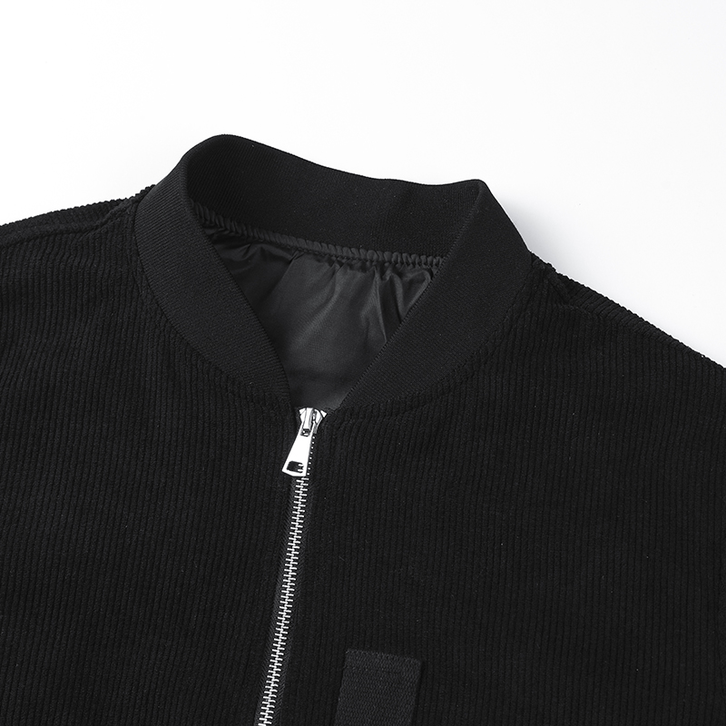 Men's Baseball Suit Spring and Autumn Loose Corduroy Trendy High Street Stand up Collar Coat Men Versatile Flying Jacket