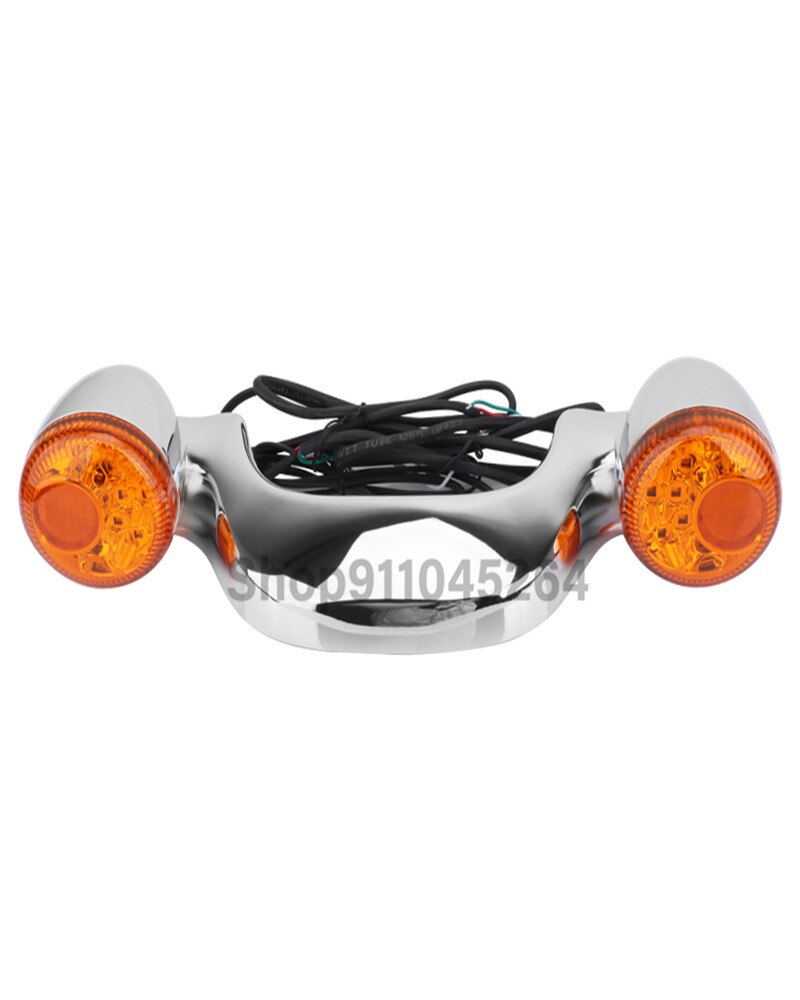 NATGIC Universele Motorfiets Lichtstrip Stop Signaal 32 LED Geïntegreerde Licht Flexibel Kentekenplaat Licht Knipperlicht Achterlicht Remlicht