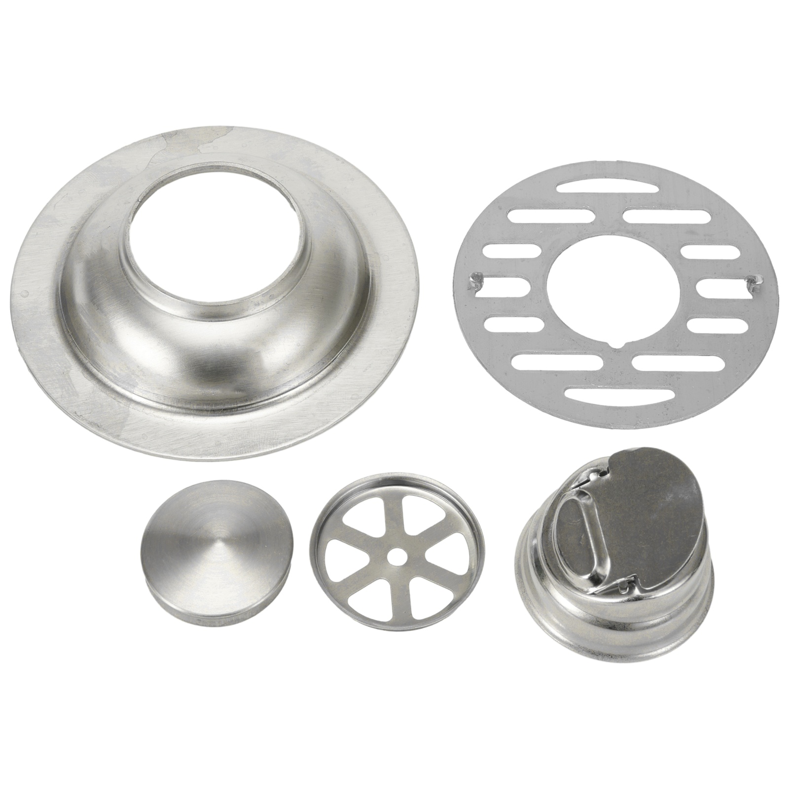 Desagüe de suelo de acero inoxidable, cubierta de filtro de agua para ducha, desagüe de suelo de alcantarillado individual y doble, 1 ud.