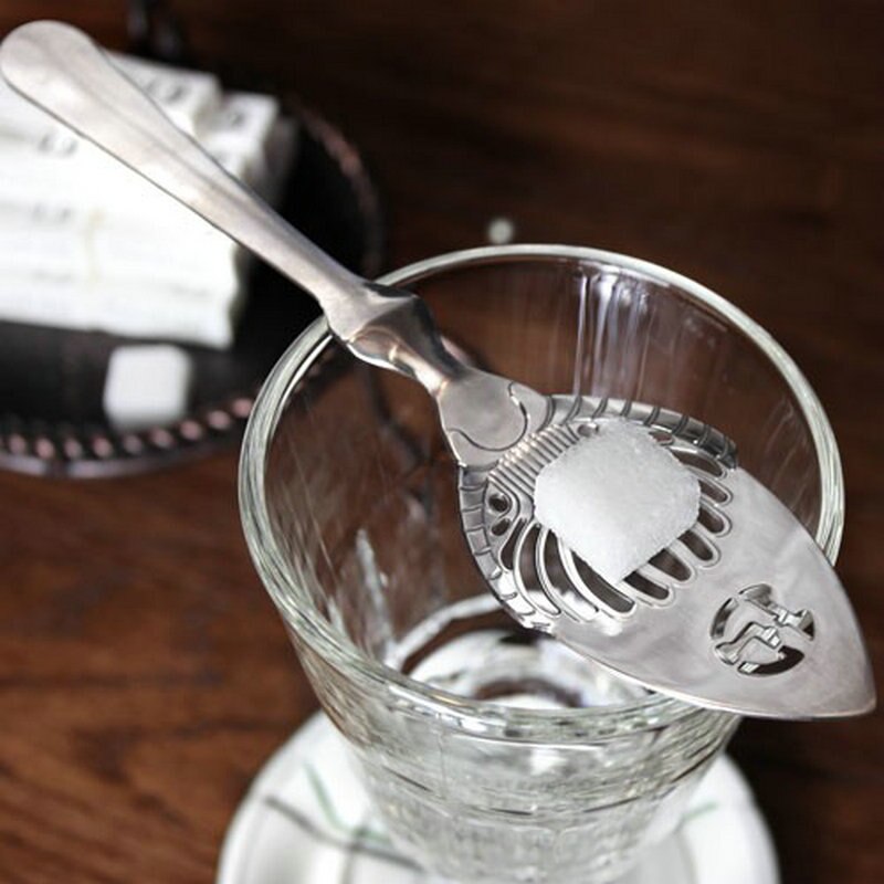 Rvs Absint Lepel Cocktail Bar Gebruiksvoorwerpen Bittere Scoop Filter Lepel