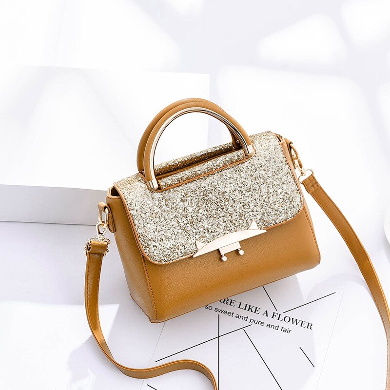Bolsos de para mujer, carteras de cuero sintético de gran capacidad, bolsos de hombro tipo bandolera, de viaje, sencillos e informales: Yellow