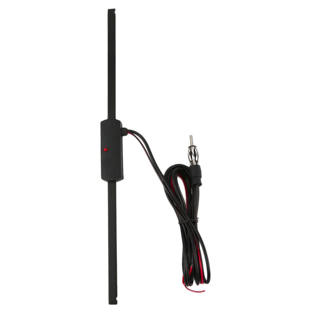Voorruit Universele 12V Auto AM FM Radio Antenne Signaal Versterker Booster 48-860MHZ High Gain, goede VSWR Verborgen Autoradio Antenne
