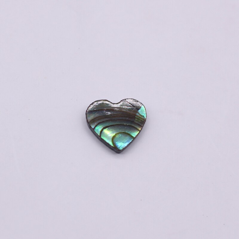 10 stuks oorbellen met natuurlijke abalone schelpen, liefdesringen met cabochon kralen en een platte achterkant, doe-het-zelf sieraden maken  c49: 1 x 1 x 1cm