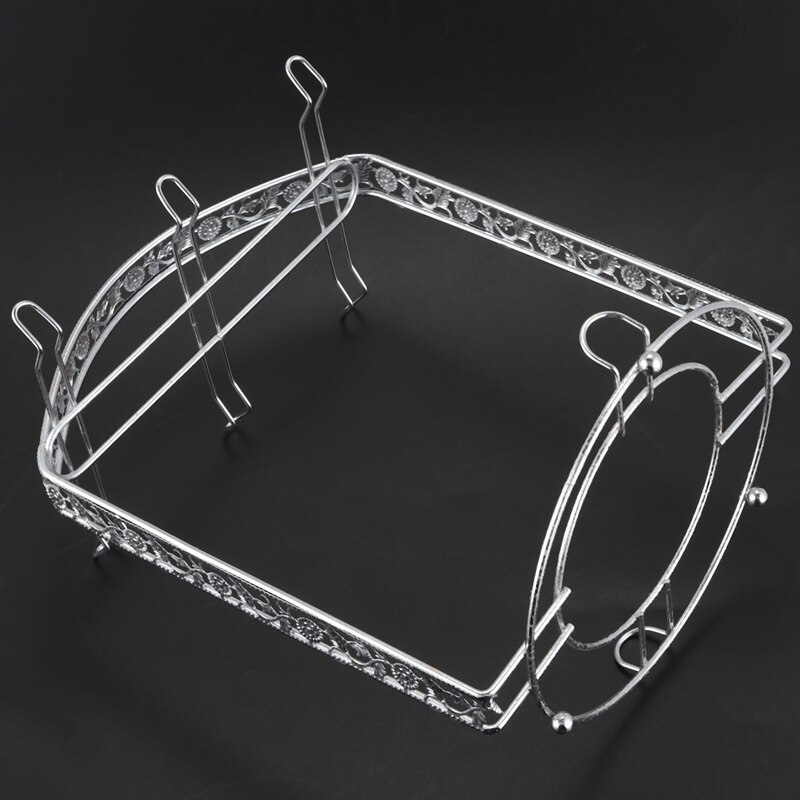 Verzilverde koffiekopjes kookplaat kopjes afdruiprek kan de meeste 6 kopjes en schotels ophangen metalen standaard houder