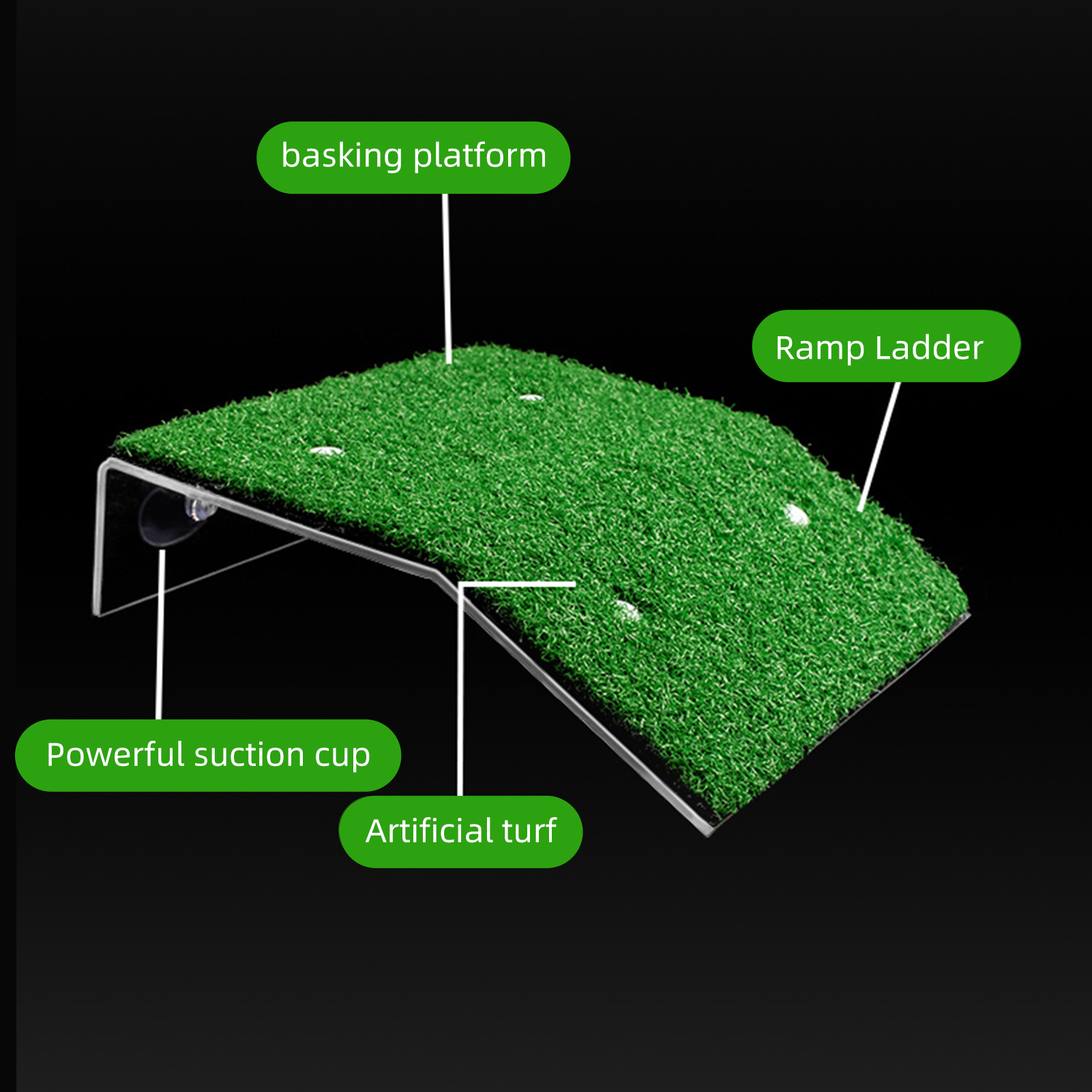 Turtle Ramp Turtle Basking Platform Tortoise Rest Ramp Steps Reptile Ladder Resting Terrace for Aquarium Fish Tank Decoration