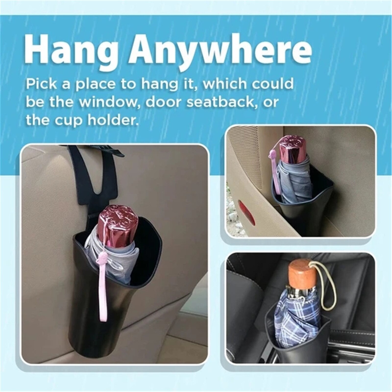 Paraplu Emmer Auto Paraplu Houder Hanger Auto Houder Interieur Paraplu Hanger Tas Opslag Emmer