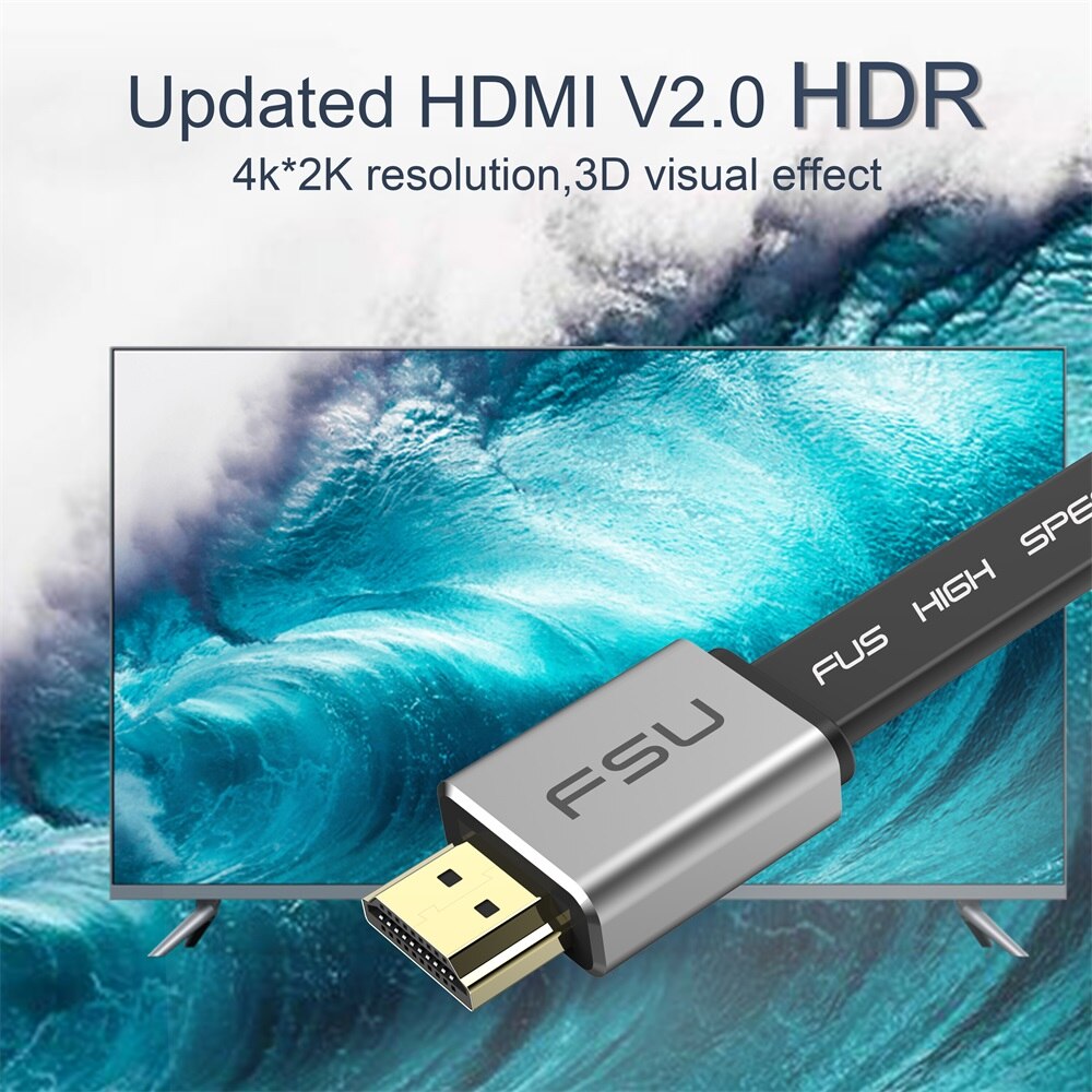 HDMI 2.0 Cable 4K 60Hz Cable Splitter Switch HDCP 2.2 HDMI to HDMI for sony HDMI Monitor PC PS3 4 Projector HD TV 3m 5m 10m 15m