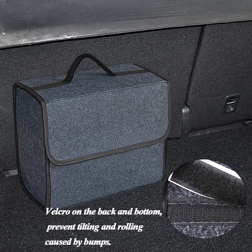 Auto Opbergtas Kofferbak Organizer Box Vilt Doek Opbergdoos Auto Cargo Container Zakken Multi-Pocket Opruimen Zakken Auto accessoires