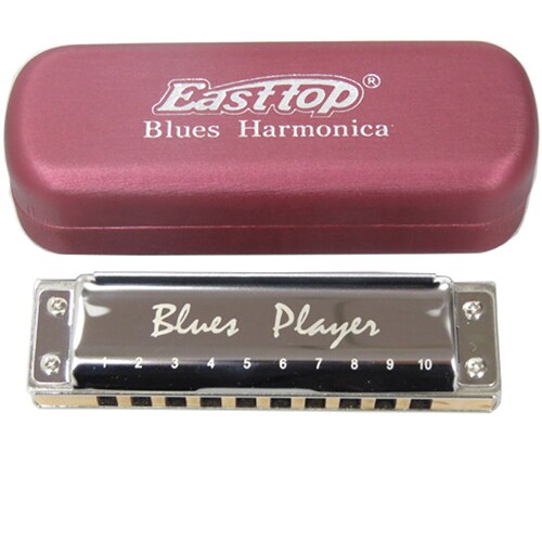 Easttop Diatonic Harmonica Blues Player PR020 Acrylic Aluminum Wood Comb 10 Holes Harp Phosphor Bronze Reed Musical Instruments