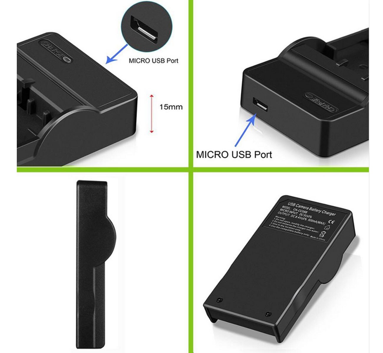 Battery Charger for Samsung VP-D101i, VP- D103i, VP- D105i, VP-D130i, VP-D190i, VP-D530Ti, VP-D590i, VP-D590Ti Camcorder