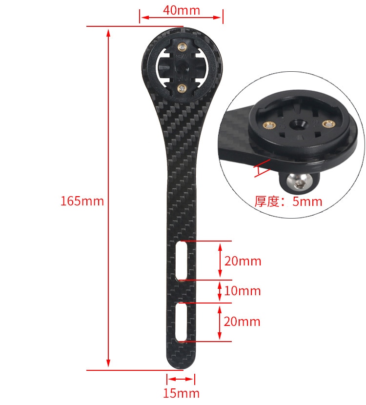 Soporte para manillar de bicicleta MTB 3K de carbono completo para ordenador soporte para Garmin Cateye Briton iGpsport Blackbird