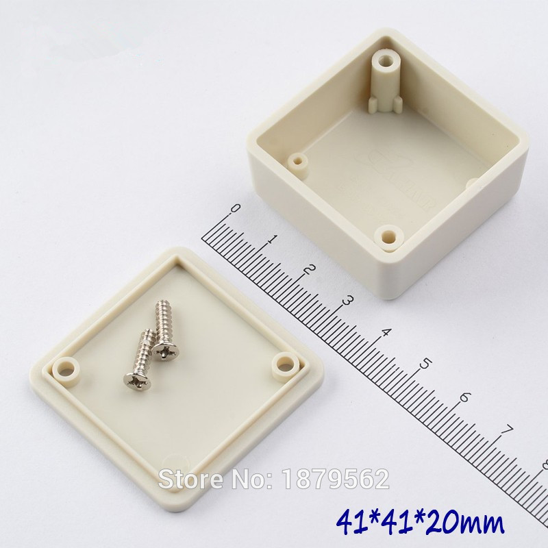 [2 colors] 41*41*20mm small plastic electronic project box housing DIY desktop enclosure instrument junction box switch case