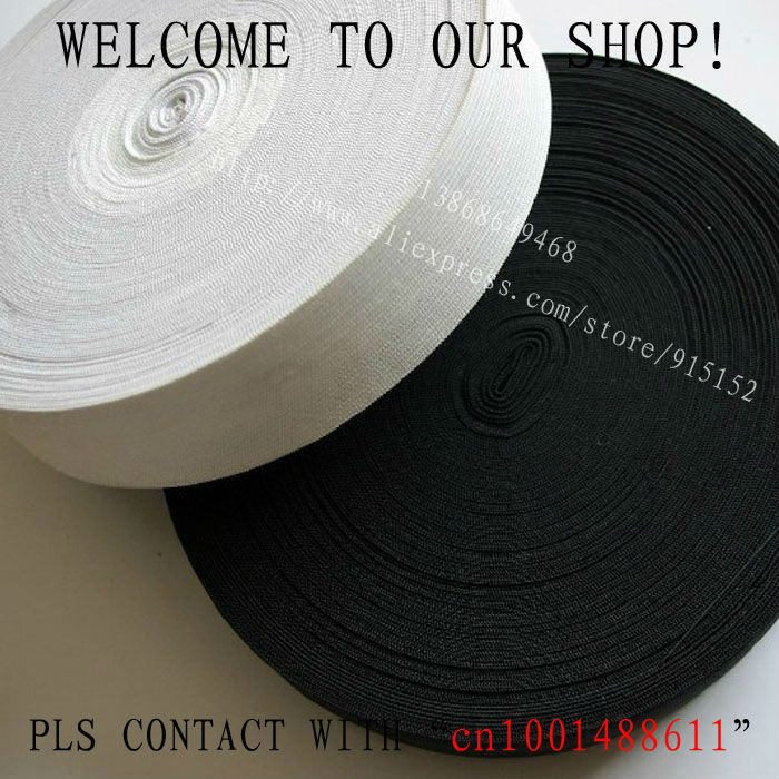 De verdikking! 80mm Wit Breien Elastische Tape/Elastisch Stretch Webbing, 10 yards/Roll, voor groot-en detailhandel