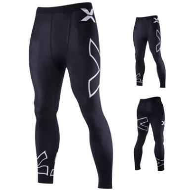 Cycling pants men's style men's Europe and the United States X letter printing stretch tight pants: XXL