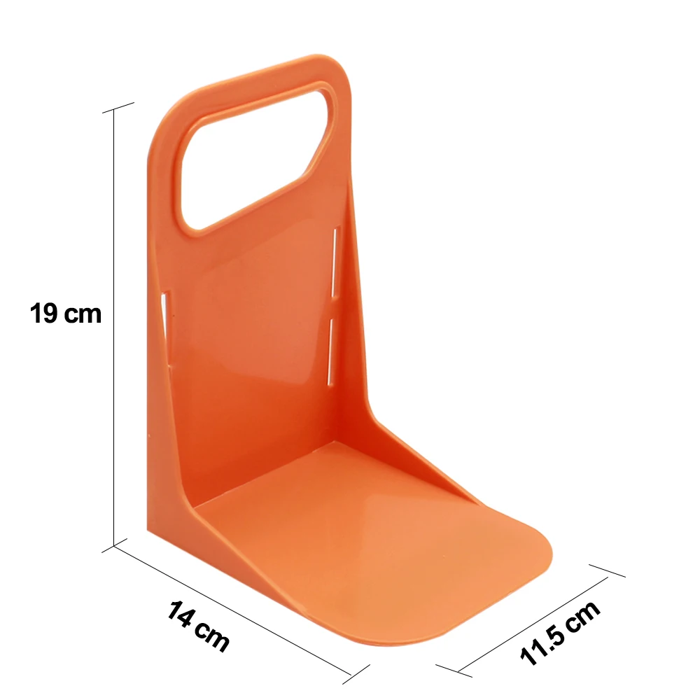 Soporte fijo multifuncional para maletero de coche, soporte de almacenamiento para valla, caja de equipaje trasera para coche, herramienta fija para organizar a prueba de sacudidas: Naranja