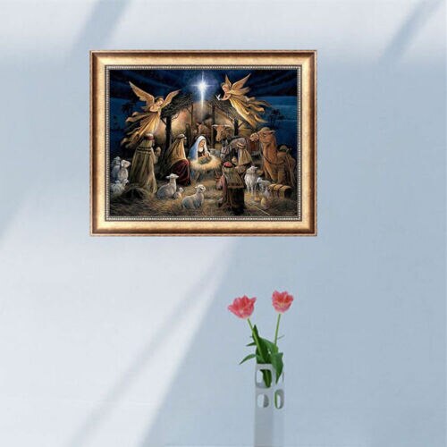 DIY 5D Diamond Painting Angels Embroidery Cross Stitch Crafts Home Decor Oil Paints