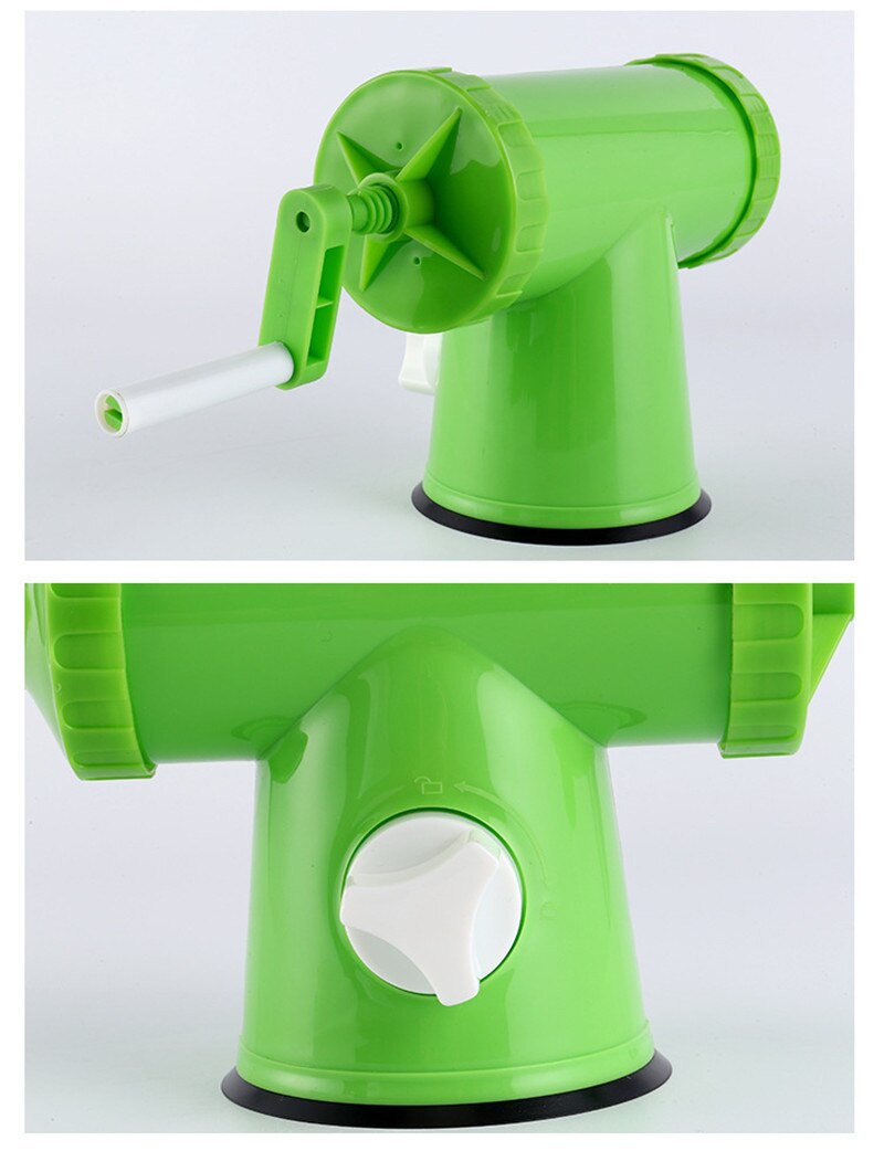 2 lbs Plastic Manual Sausage Meat Fillers Machine Meat Stuffer Filler Hand Operated Sausage Machines with 4 Funnel Nozzle