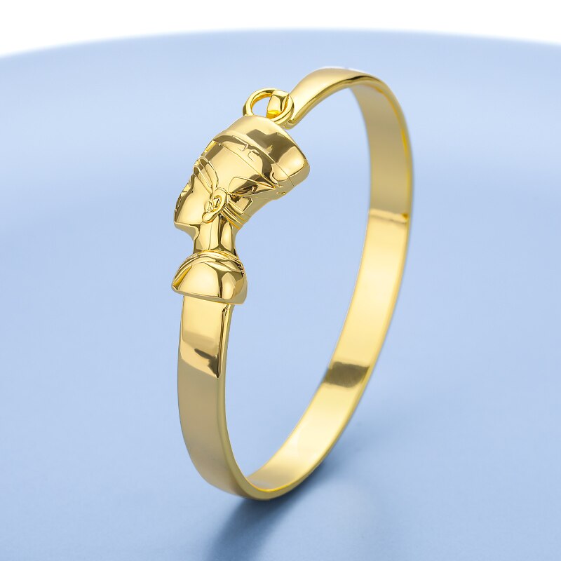 Egyptische Ankh Armband Met Sleutel Gold Sliver Kleur Cross Farao Armbanden Roestvrij Stalen Armband Armbanden Voor Vrouwen Mannen Sieraden: Donker Goud