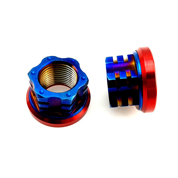 Motorcycle Wheel Axle Screw Nut 304 Stainless Steel M16 M18 1.5MM Pitch For Electric Hub Motor Honda Yamaha Kawasaki Scooter