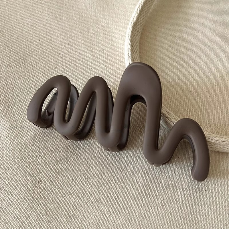 Clip de pelo coreano mate con lazo grande para mujer, de temperamento, sentido avanzado del Clip de tiburón, accesorios para el cabello para niñas