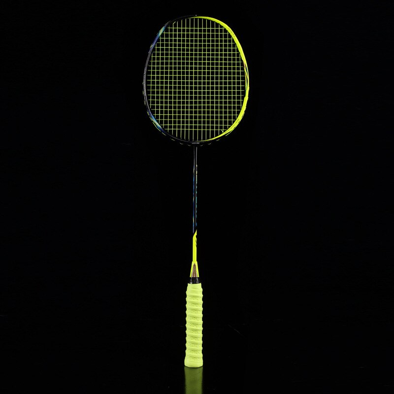 Ultra-light 4u Full Carbon Badminton Racket Adult Durable And Durable Offensive Badminton Racket Single Shot -40: Yellow