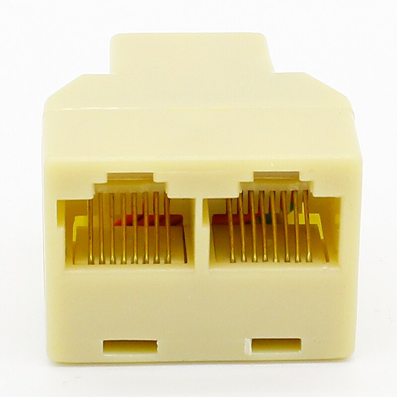 Pistorasia rj -45 splitter adatper liitin ethernet verkkosovitin  rj45 jakaja kaapeli cat 5 cat 6 lan 8 p 8c modulaarinen pistoke kannettavalle tietokoneelle