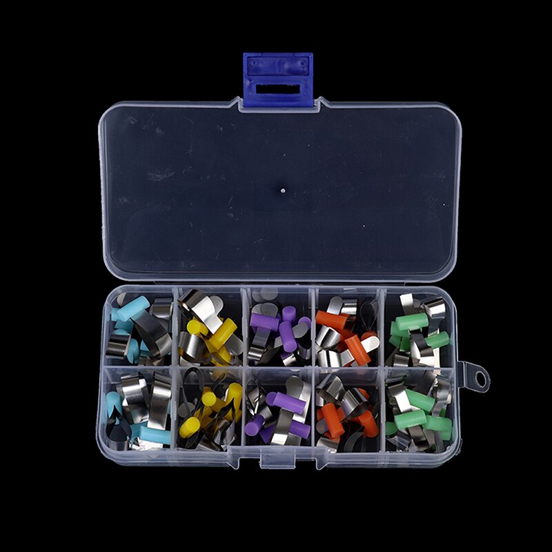 50 Pcs Metal Matrix Bands Retainerless Automatrix Sectional Contoured Matrices