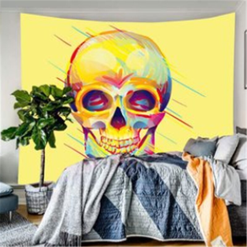 Tapestry Wall Hanging Bohemian Skull Lion Moon Dreamcatcher Decorative Tapestry Living Room Bedroom: 21